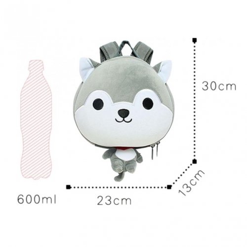 Детский рюкзак игрушка SuperCute Собачка Черный SF036-e