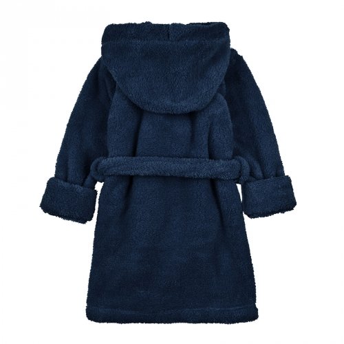 Махровый халат для детей ЛяЛя 5 - 17 лет Велсофт Темно-синий 16МХ102_5-33