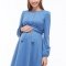 Платье для беременных и кормящих Юла мама Shante DR-39.081 темно-голубой
