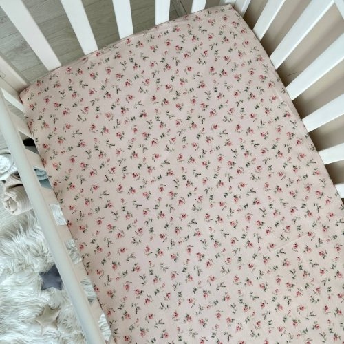 Детская простынь на резинке Маленькая соня Прованс Розовый 1700603