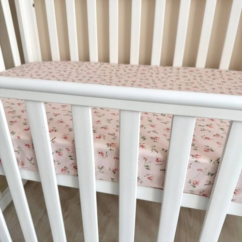 Детская простынь на резинке Маленькая соня Прованс Розовый 1700603