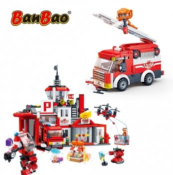 Конструктор Banbao Команда пожарных 7130