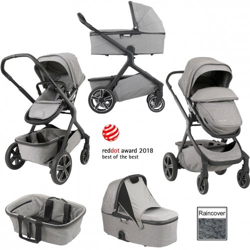 Коляска 2 в 1 Nuna Demi Grow Frost Серый