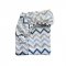 Детская простынь на резинке Маленькая соня фланель Зигзаг серо-голубой Серый/Голубой 176576