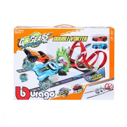 Игровой набор машинок Bburago Двойной вихрь гоночный трек 18-30532