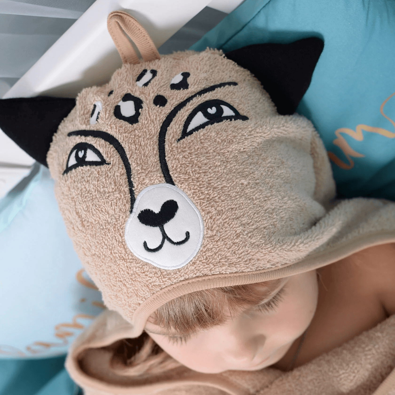 Детское полотенце уголок Veres Leo Бежевый 80х120 см 190.02