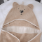 Детское полотенце уголок Veres Bear beige Бежевый 80х120 см 190.03