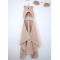 Детское полотенце уголок Veres Bear beige Бежевый 80х120 см 190.03