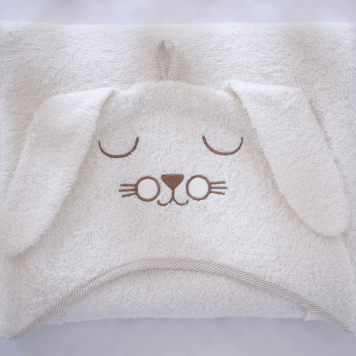 Детское полотенце уголок Veres Bunny milk Молочный 80х120 см 190.07-1