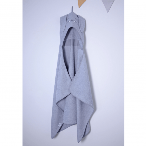 Детское полотенце уголок Veres Bunny grey Серый 80х120 см 190.07