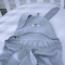 Детское полотенце уголок Veres Bunny grey Серый 80х120 см 190.07