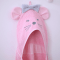 Детское полотенце уголок Veres Mouse pink Розовый 80х120 см 190.50