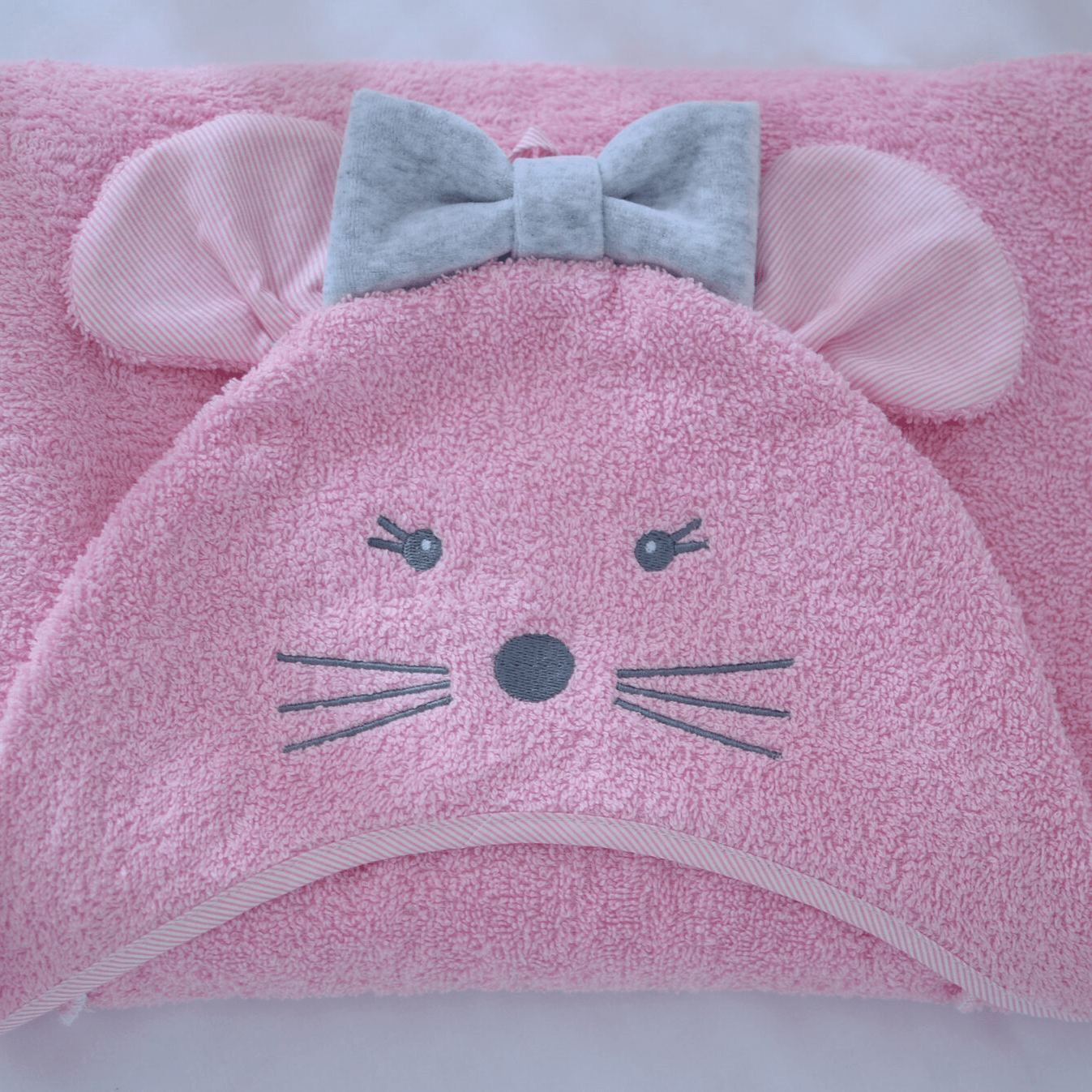 Детское полотенце уголок Veres Mouse pink Розовый 80х120 см 190.50