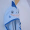 Детское полотенце уголок Veres Shark blue Голубой 80х120 см 190.52