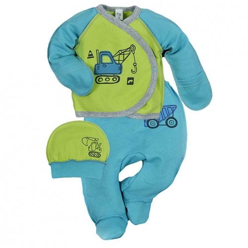 Набор одежды для новорожденного Sweet Mario Зеленый/Голубой 3-07-3