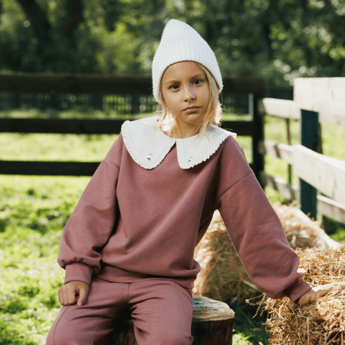 Джемпер для девочки Bembi 8 - 13 лет Трикотаж шардон Малиновый J00 ДЖ377