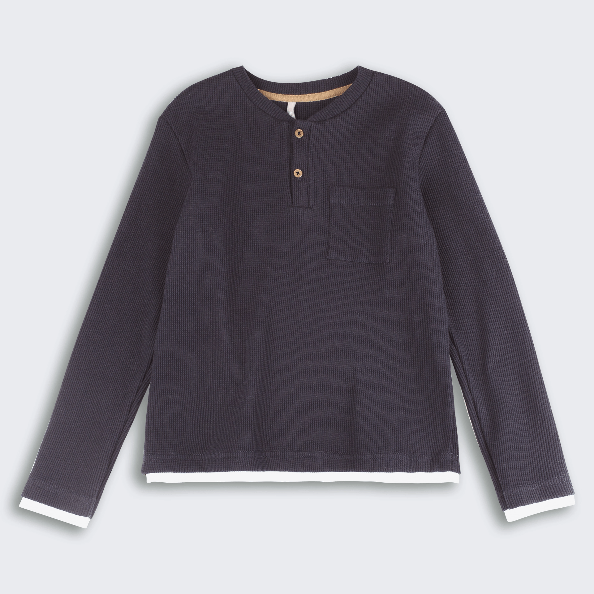 Лонгслив для мальчика Bembi 6 - 13 лет Трикотаж вафелька Серый X00 ФБ995