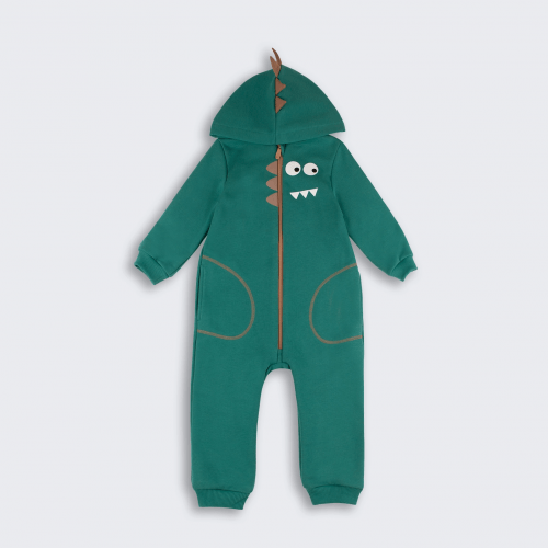 Демисезонный комбинезон детский Bembi Autumn 2025 1 - 3 года Трикотаж шардон Зеленый КБ231