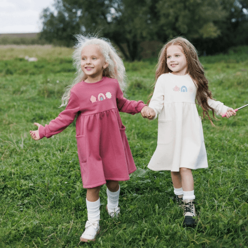 Платье детское Bembi Autumn 2025 1,5 - 5 лет Трикотаж шардон Малиновый ПЛ426