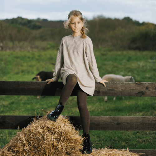 Платье детское Bembi Autumn 2025 8 - 11 лет Шардон качкорсе Серый ПЛ430