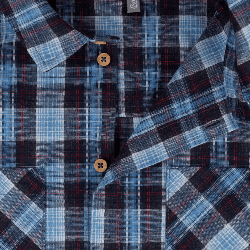 Детская фланелевая рубашка Bembi Autumn 2025 3 - 6 лет Фланель Голубой РБ205