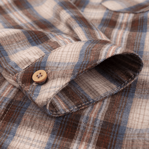 Детская фланелевая рубашка Bembi Autumn 2025 3 - 6 лет Фланель Коричневый РБ205