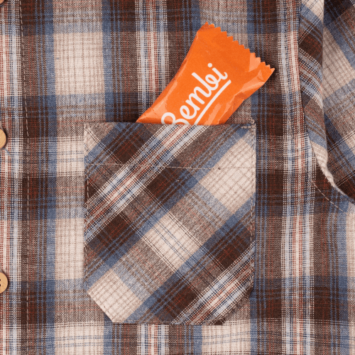 Детская фланелевая рубашка Bembi Autumn 2025 3 - 6 лет Фланель Коричневый РБ205