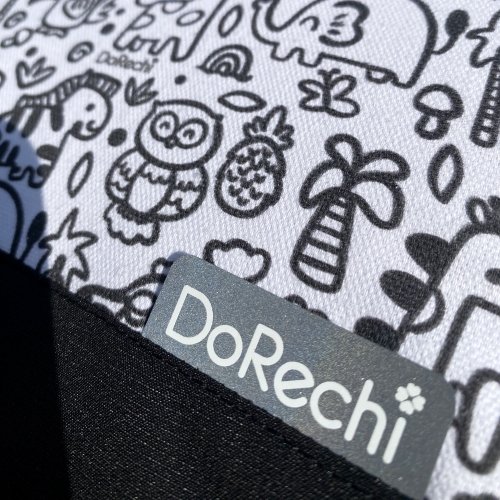 Матрасик в коляску ДоРечі Сафари Черный 89х37 см 1930_29