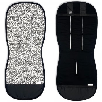 Матрасик в коляску ДоРечі Сафари Черный 89х37 см 1930_29