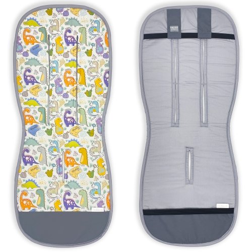 Матрасик в коляску ДоРечі Динозавры Серый 89х37 см 1930_32