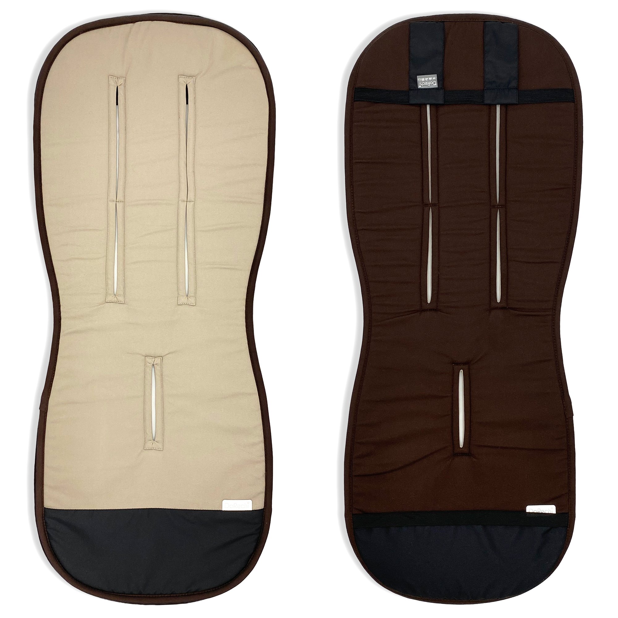 Матрасик в коляску ДоРечі Бежевый/Шоколадный 89х37 см 1930_17C