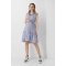 Платье для беременных и кормящих мам Dianora голубое с оборками 1946 1034