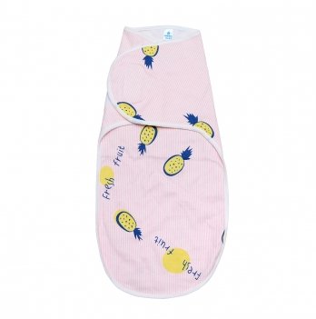 Пеленка кокон для новорожденных на липучках Minikin I Like 0-3 месяца Розовый 194803