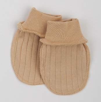 Царапки для новорожденных ЛяЛя 0 - 3 мес Интерлок Бежевый 19ІН001_2-104