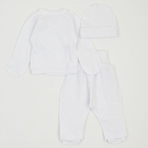 Набор одежды для новорожденных ЛяЛя Ажур 2024 0 - 3 мес Ажур Белый К1АЖ002_2-080