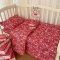 Детское постельное белье в кроватку BetiS Новий рік Ранфорс Красный 27689780