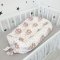 Кокон для новорожденных Oh My Kids Soft OMK Fairies Сатин Белый/Розовый/Серый Кокос 6 см КК-218-ОМК