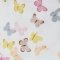 Пеленка для детей фланель Minikin Бабочки 75х90 см Белый/Розовый/Желтый 190901