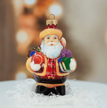 Елочная игрушка Rizdviani Istorii Санта с подарками 11,5 см 4820001045475