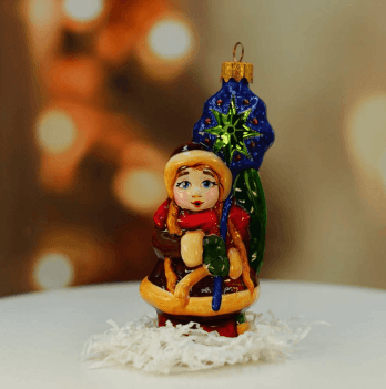 Елочная игрушка Rizdviani Istorii Рождественская колядница 12,5 см 4820001064360