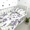 Детское постельное белье в кроватку Oh My Kids Лаванда Фланель Фиолетовый ПБ-037-Ф
