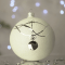 Новогодний шар на елку Santa Shop Сахарная Елочные украшения Молочный 10 см 7806723209200