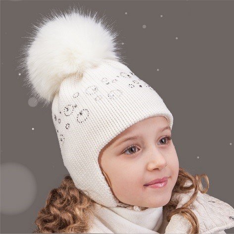 Зимняя шапка детская Tutu 1 - 4 лет Вязка Розовый 3-001191