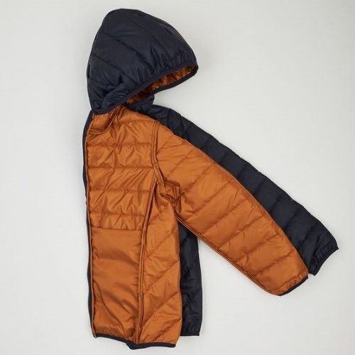 Демисезонная куртка для детей ЛяЛя 1 - 2 лет Плащевка Синий/Горчичный 2ПЛ103_3-092