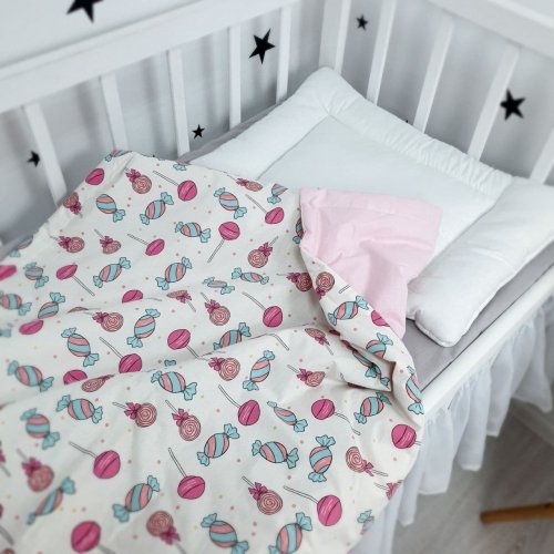 Конверт на выписку Oh My Kids Конфетка Сатин/Ранфорс Розовый 100х80 см КЛ-037-Х