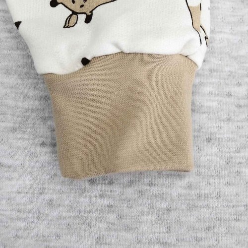 Пижама детская Minikin 1,5 - 7 лет Футер Молочный/Кофейный 2111601