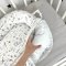 Кокон для новорожденных Oh My Kids Soft OMK Зайчики Сатин Белый/Серый Кокос 2 см КК-211-ОМК