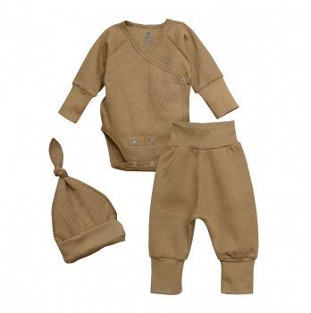 Набор одежды для новорожденных Minikin Baby Style 0 - 6 мес Интерлок Кофейный 2316603