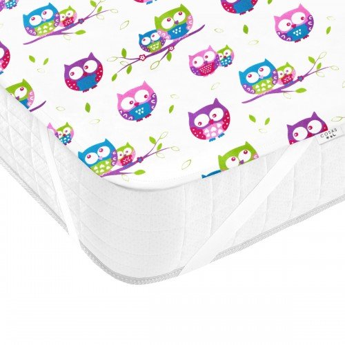 Непромокаемая пеленка Cosas Diaper Owl 70х120 см