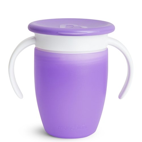 Чашка непроливайка Munchkin Miracle 360 с крышкой 207 мл Фиолетовый 051857